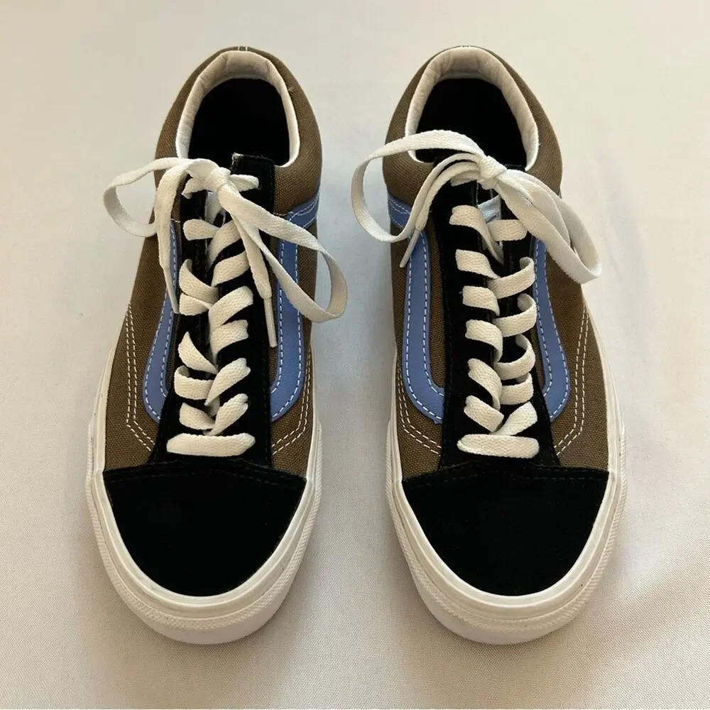 Vans Style 36 Vintage Sport Beech Ultramarine Sneakers Unisex 8 Womens 6.5 Mens